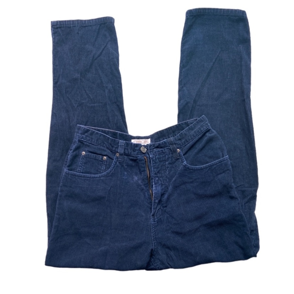 Baggy navy corduroy pants